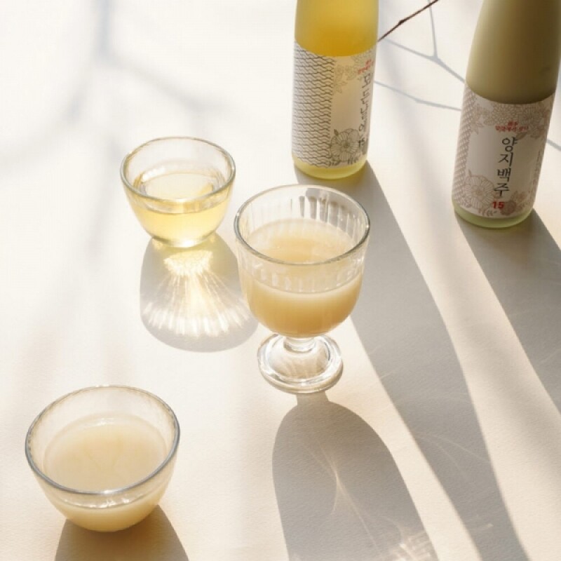 양양술곳간,양양술곳간 전통주 선물세트 (모든날에/양지백주) 500ml x 2개양양술곳간,양양술,약주,탁주,양지백주,든날에.